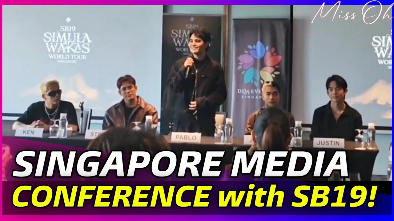 SB19 holds MEDIA CONFERENCE in Singapore before SAW Concert!