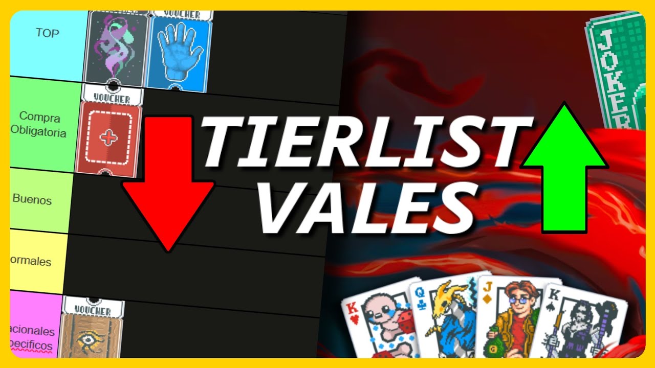 🔝 TIERLIST de VALES en BALATRO