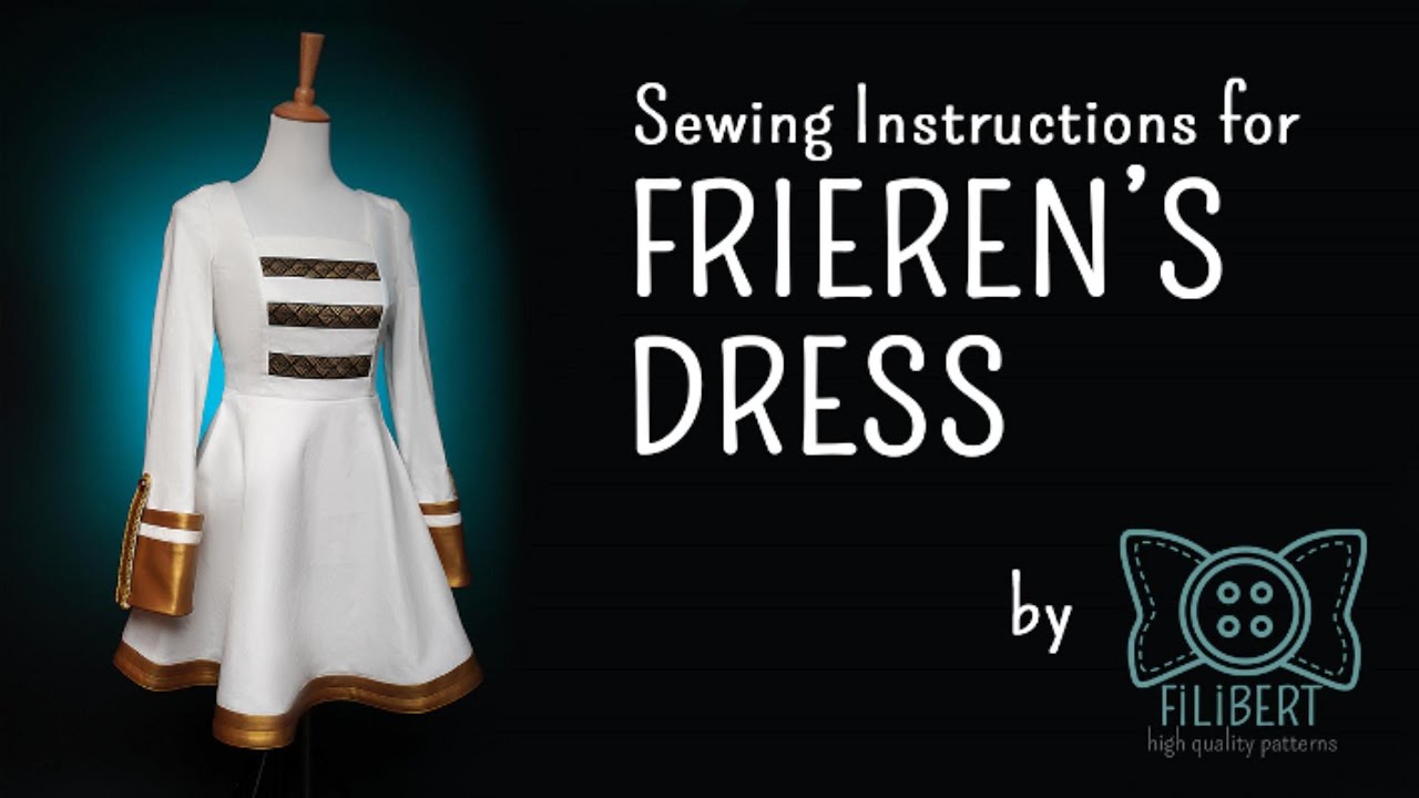 | FRIEREN COSPLAY DRESS TUTORIAL | Pattern assembly + PATTERN LINK