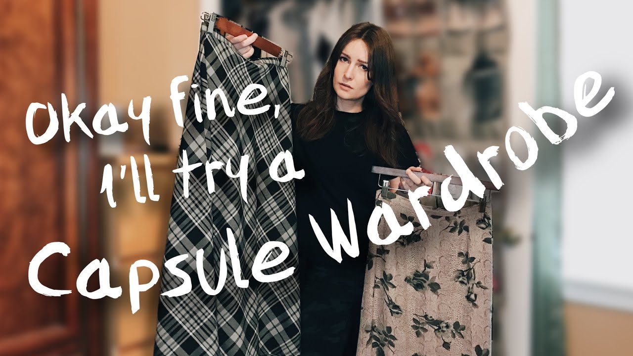 I'm (reluctantly) trying a capsule wardrobe for 1 month | choosing my items