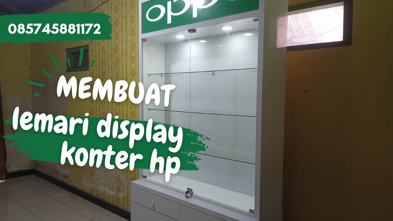 cara membuat lemari display konter hp, #rakdisplay #konterhp