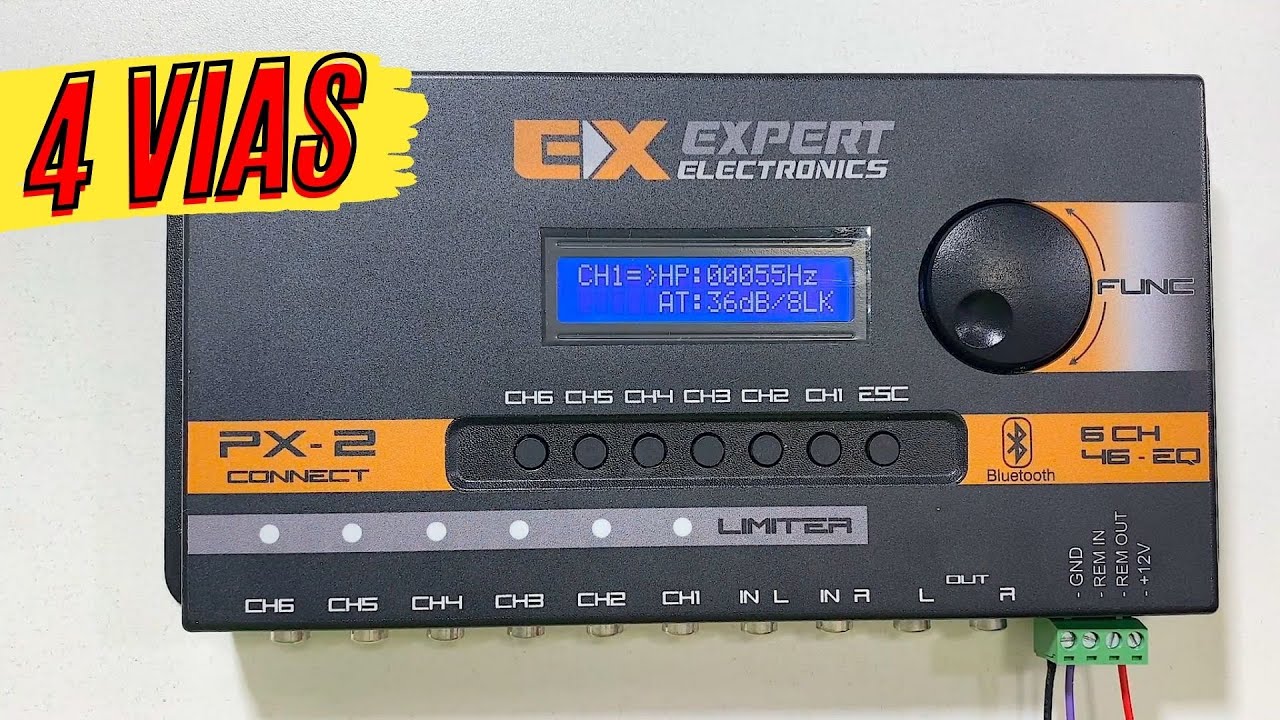 cortes de frequencia para grave médio ,cornetas e super tweeter 