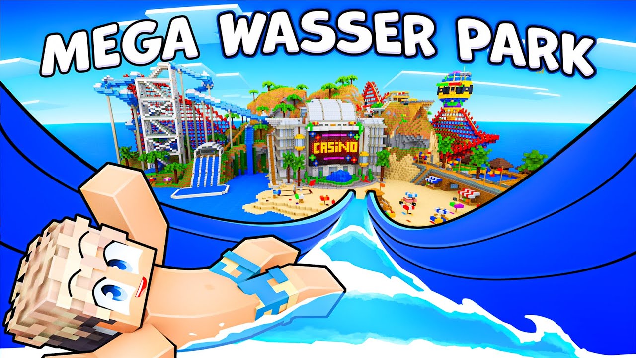 24 STUNDEN im VERLASSENEN FREIZEITPARK verbringen in MINECRAFT!