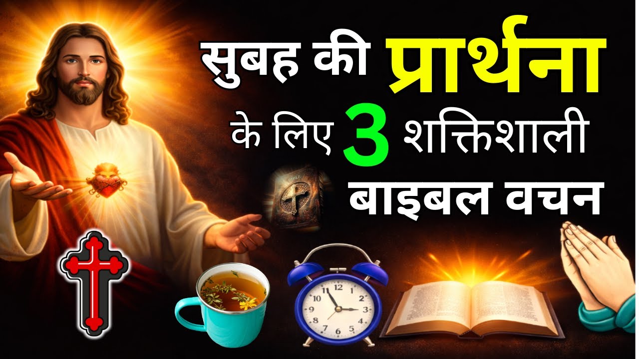 सुबह की प्रार्थना की शुरुआत ऐसे करें | 3 शक्तिशाली बाइबल वचन | Yeshu Aane Wala Hai