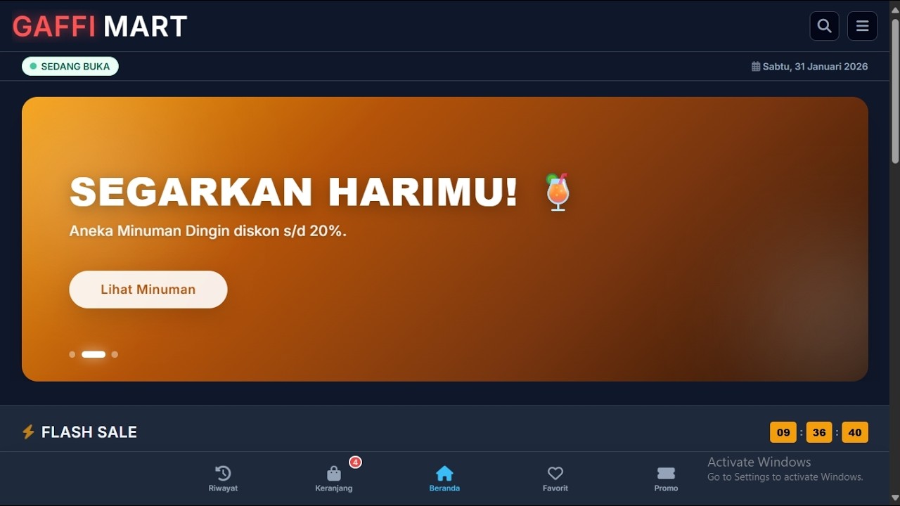 Review Template terbaru Gaffi Mart Versi 1.3.1 Template Blogspot dan Blogger Premium
