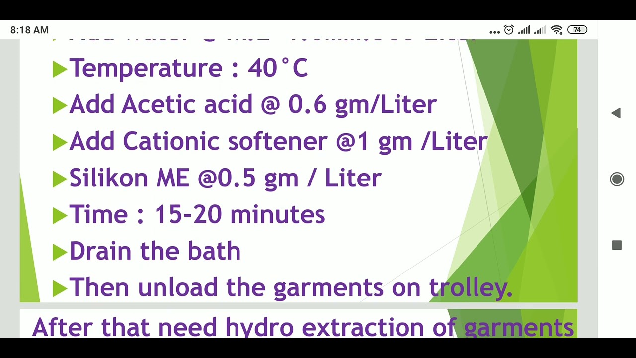 Silicon wash process in garment washing