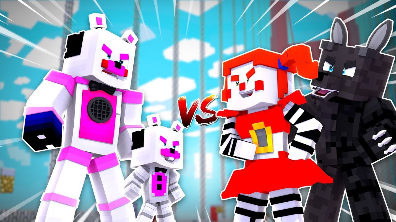 Funtime Freddy Bridge VS Friends ?! | Minecraft FNAF Roleplay