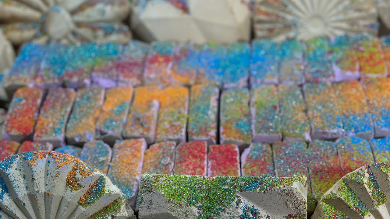 Reformed Chalk Mass Crush | Satisfying video