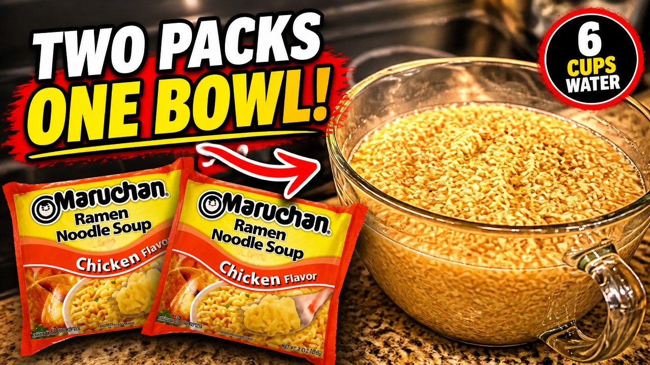 HOW TO MAKE RAMEN NOODLES TWO PACKS AT ONE TIME