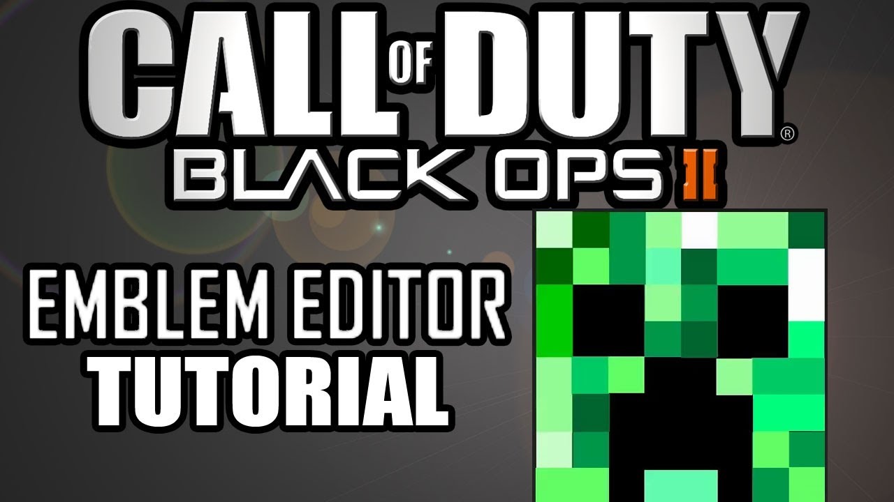 CREEPER FACE - EMBLEM TUTORIAL - BLACK OPS 2
