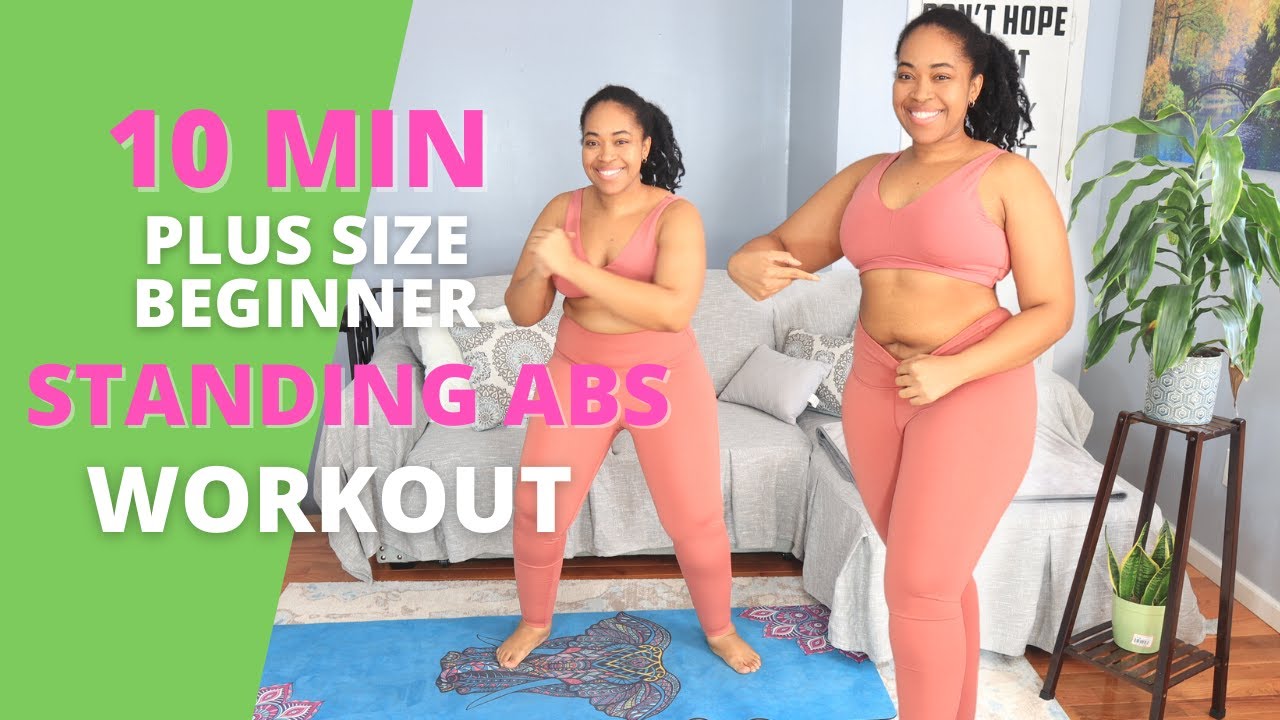 BEGINNER 10 MIN Standing ABS WORKOUT/ NO EQUIPMENT