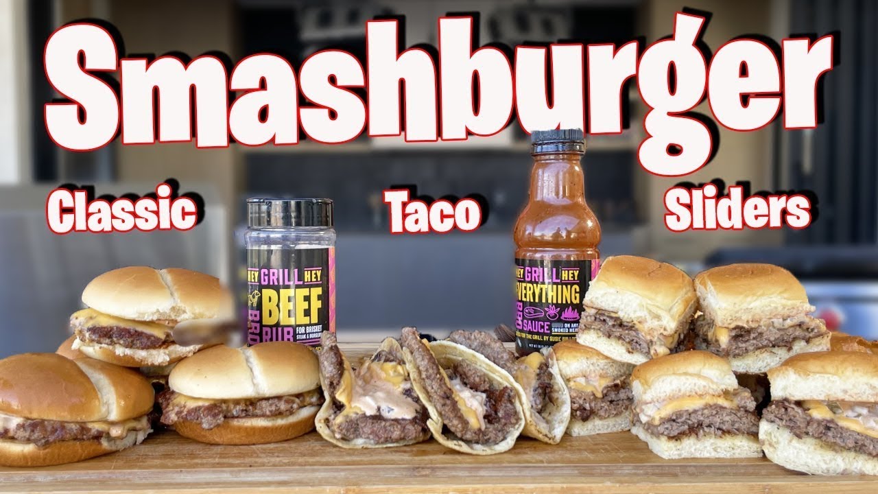 How To Make Smash Burger 3 ways Including The Famous Smashburger Taco | So Easy To Make!