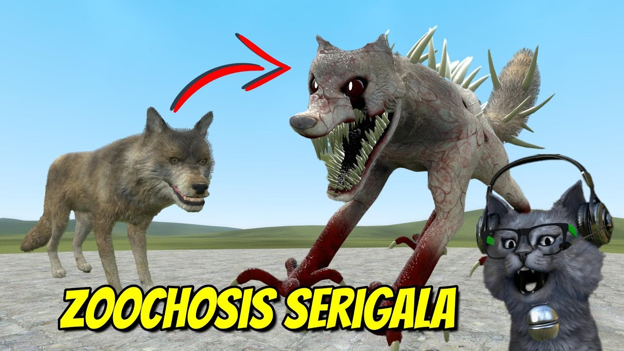 MENCOBA MONSTER SERIGALA ZOOCHOSIS PALING KEREN - Garry's Mod Indonesia