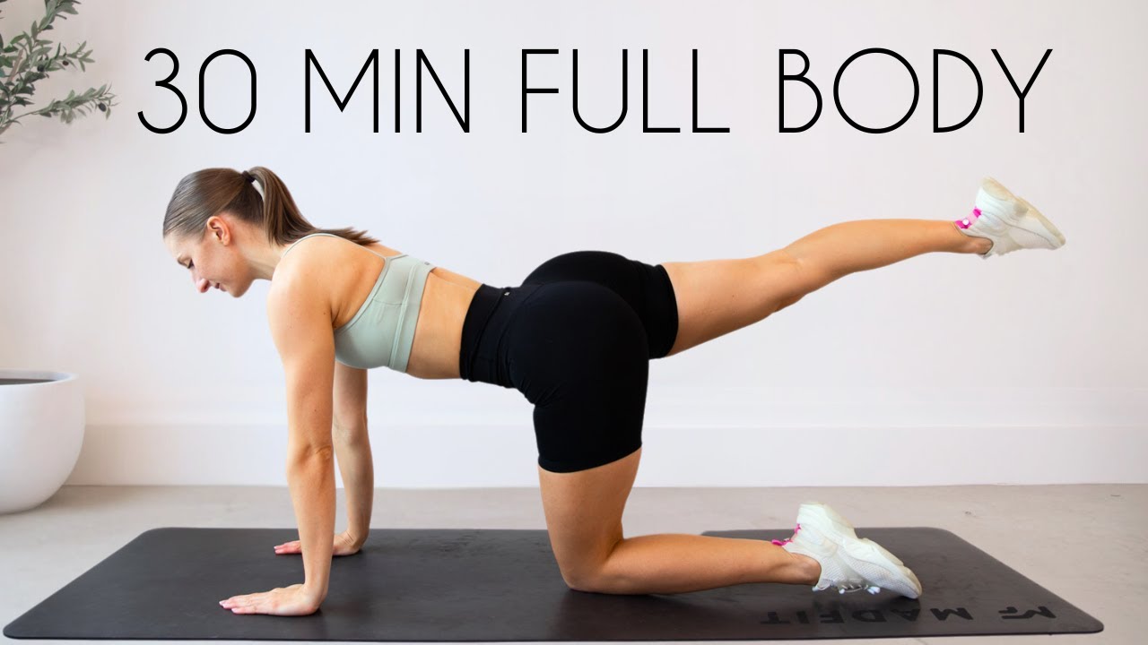 30 MIN FULL BODY WORKOUT - Small Space/Apartment Friendly (No Jumping, No Equipment)