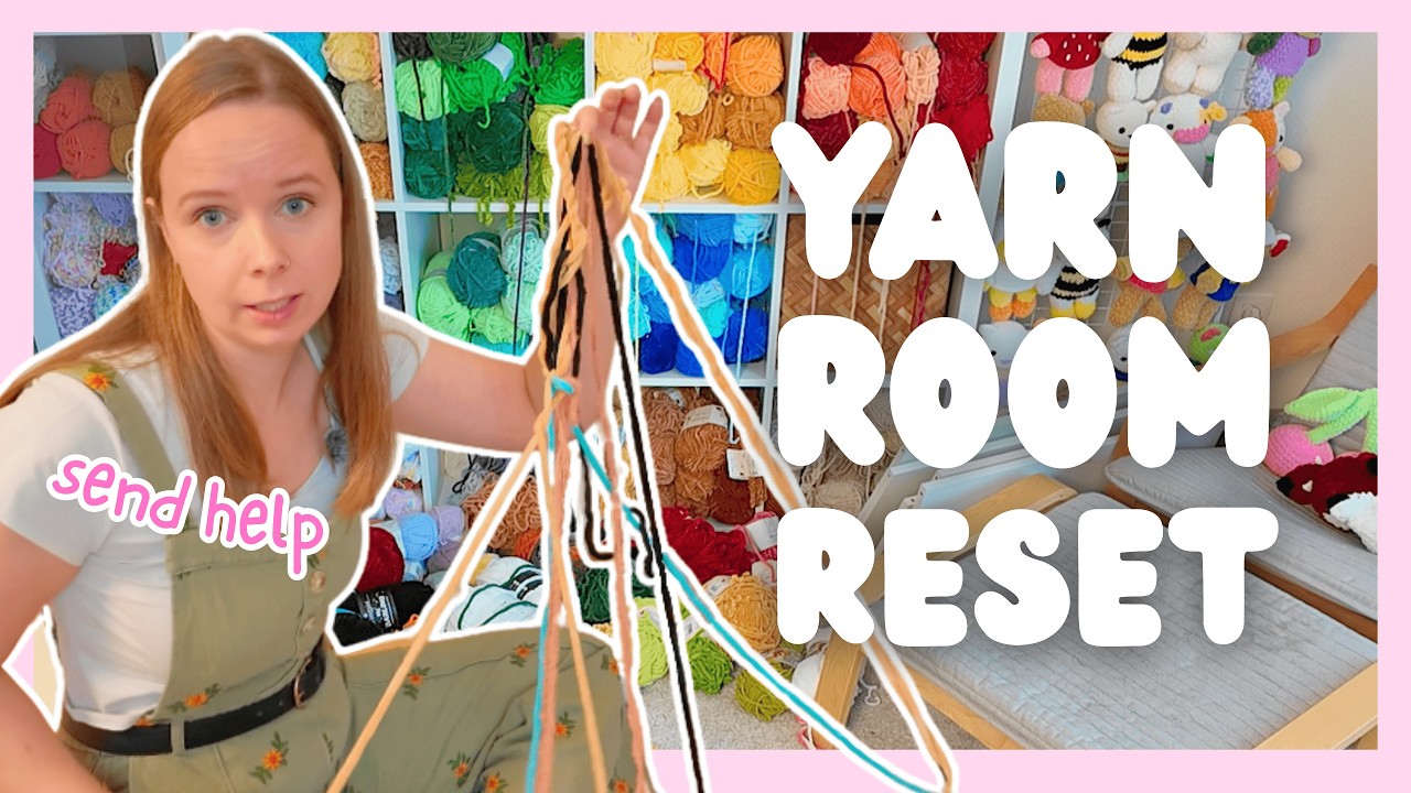 Organizing My Yarn Room for the New Year (Send Help)