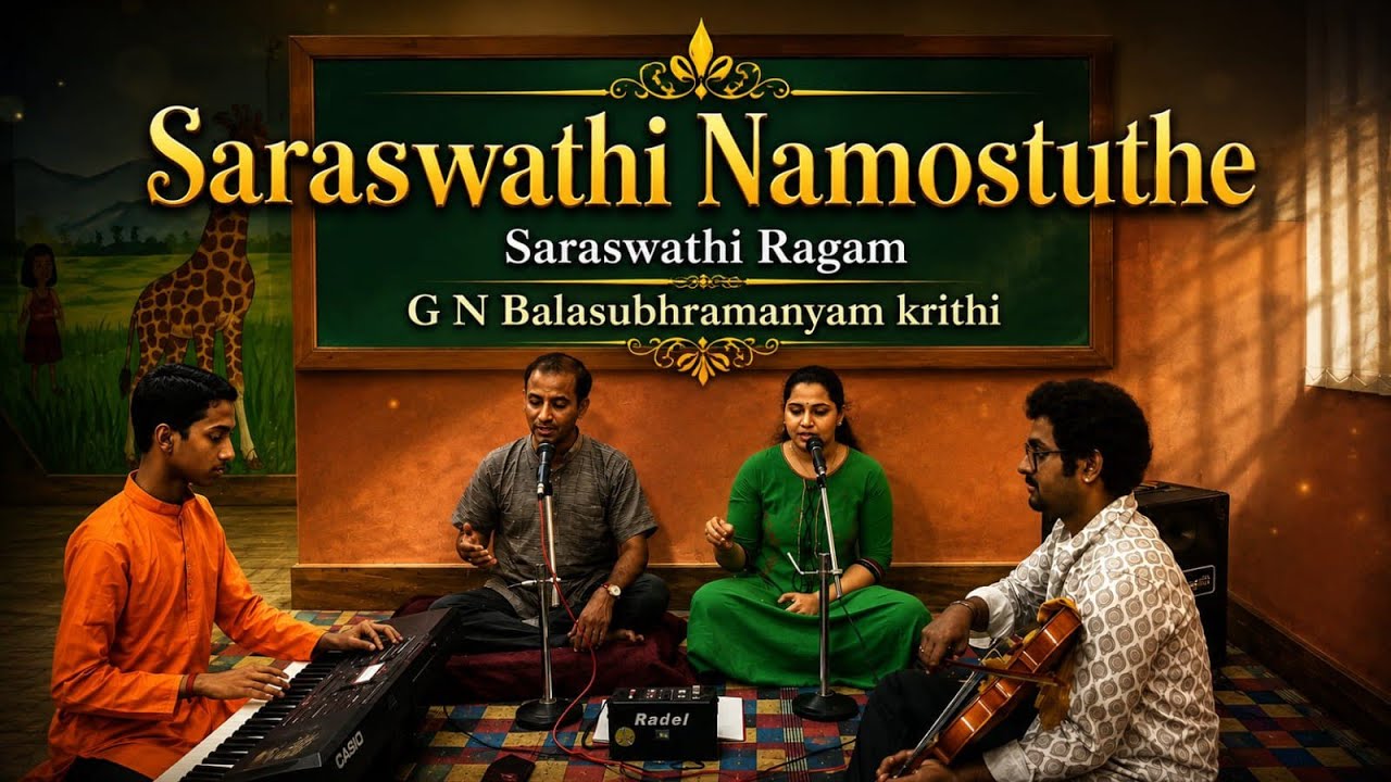 Saraswathi Namosthuthe (सरस्वती नामोस्तू)- Saraswathi Ragam - GNBalasubramanyam #saraswati #carnatic