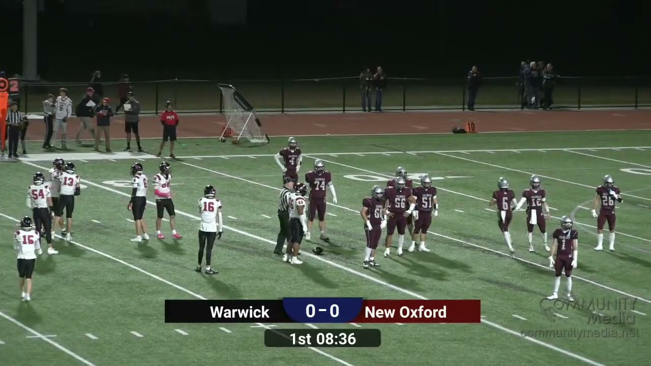 Game of the Week - High School Football - Warwick @ New Oxford -  10/17/2025