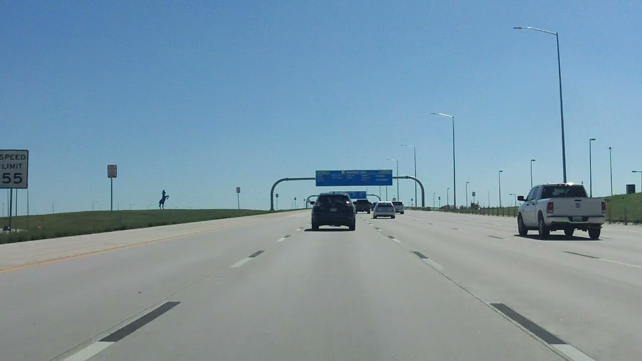 Denver International Airport Access Road inbound (West Terminal Access)