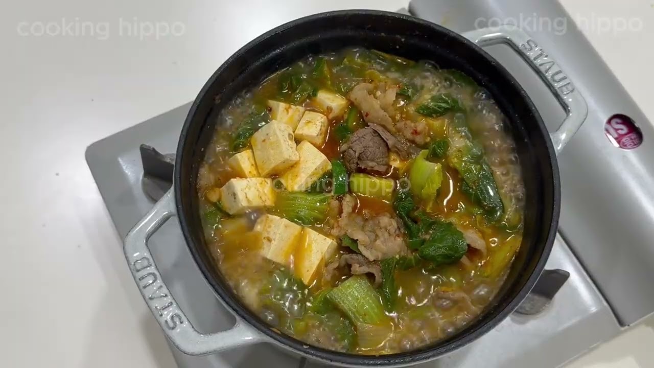 요리하마 요리영상 노편집ver | 봄동차돌된장찌개, 봄동비빔밥, 북엇국, 윤남노라면