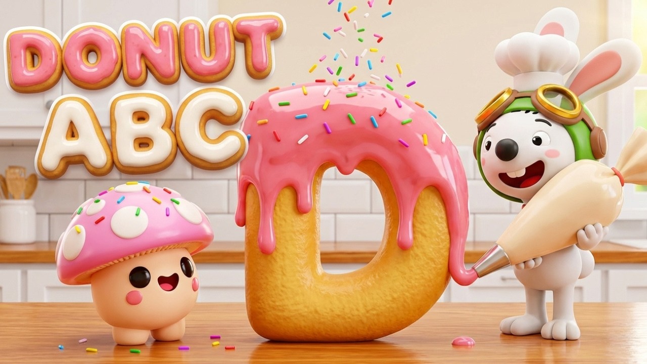 Alphabet Donut Drip