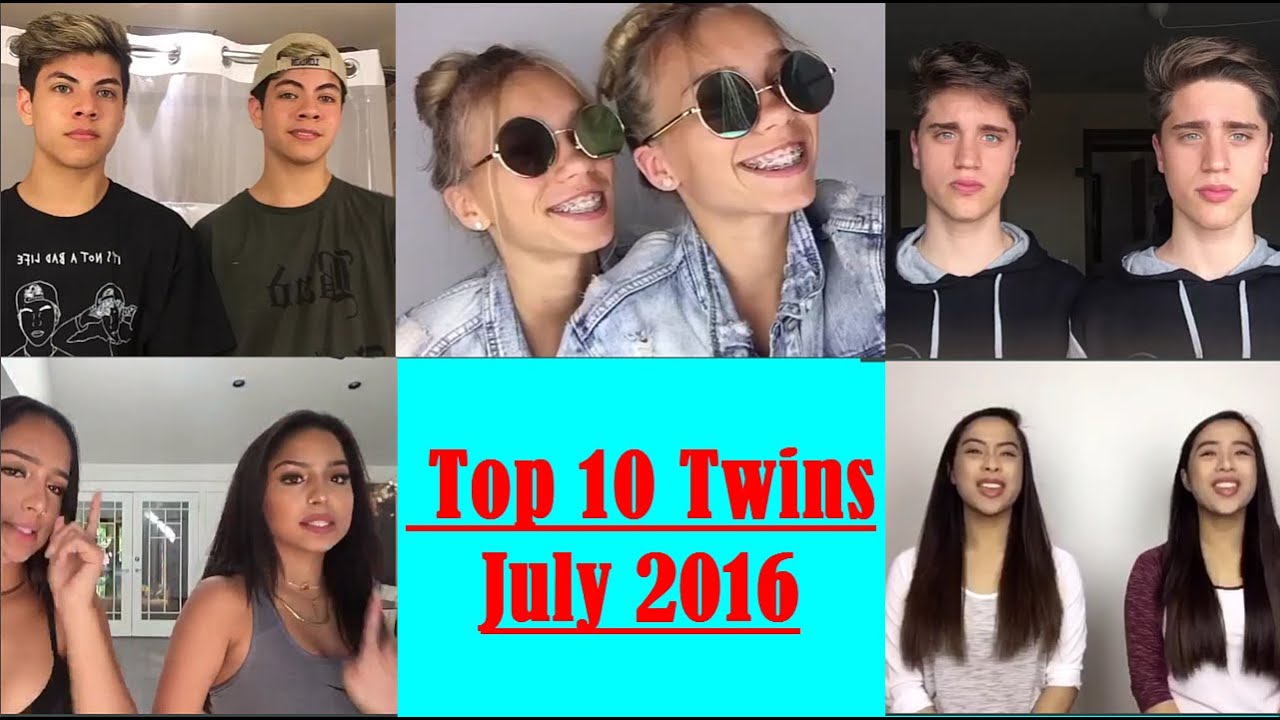 Top 10 Twins On Musical.ly June 2016