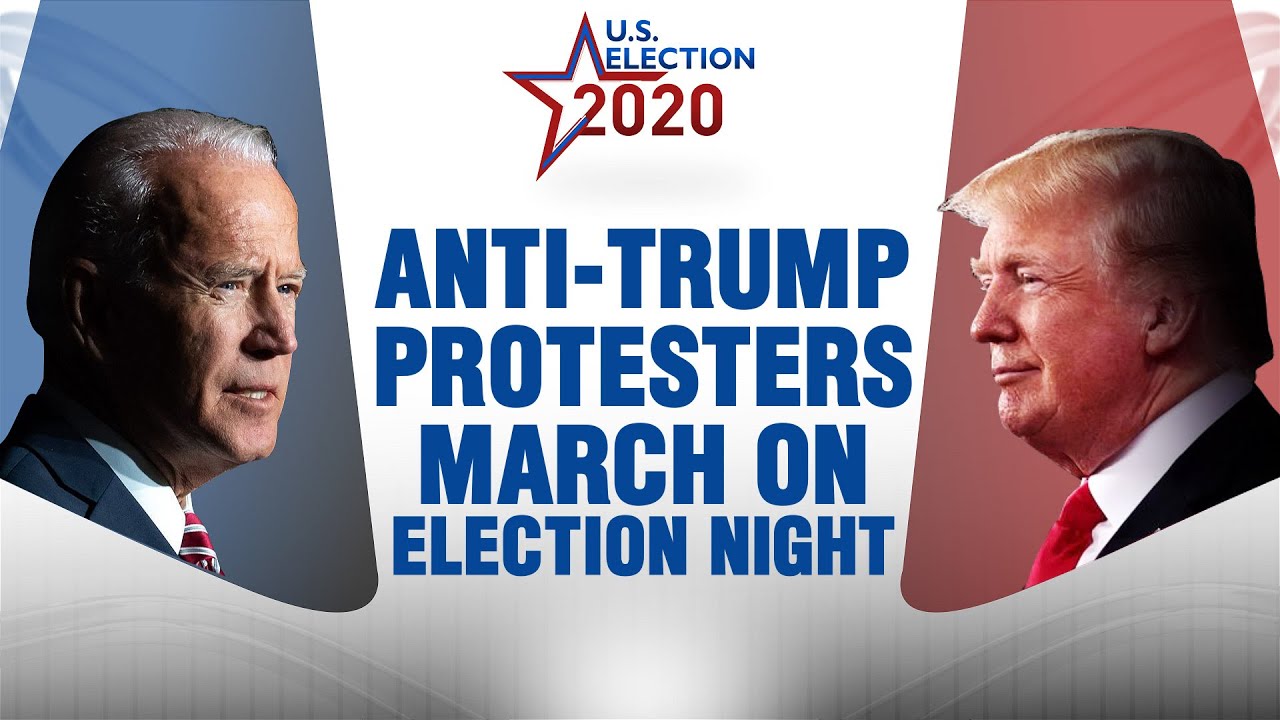 Protesters march towards Black Lives Matter plaza | US Election 2020