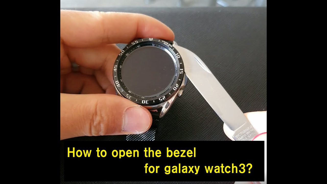How to fix the bezel ring for galaxy watch 3?(part 1)-Opening