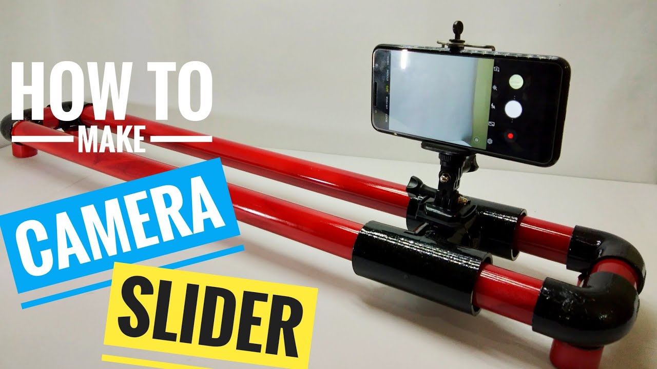 How to make a camera slider for mobile phone and action camera.