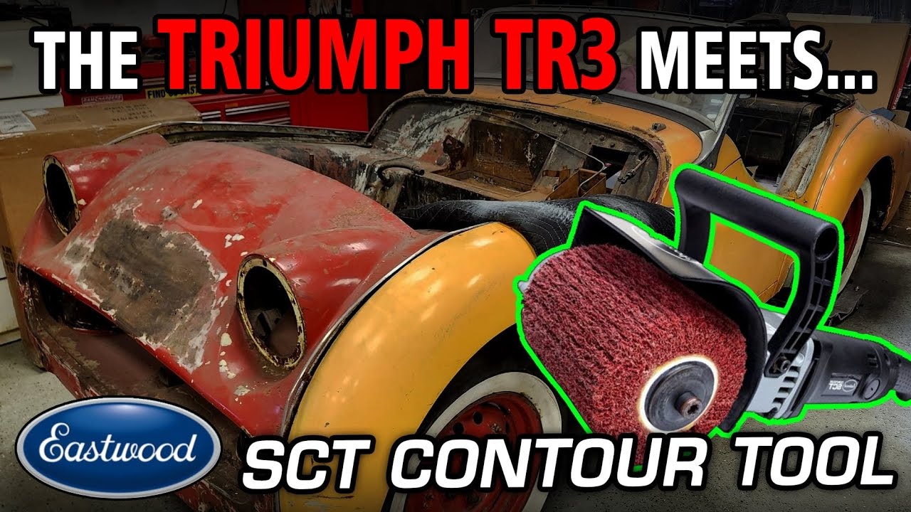 TR3 MEETS THE EASTWOOD SCT CONTOUR TOOL #eastwood #tr3 #triumph #streetfreaksgarage #tools