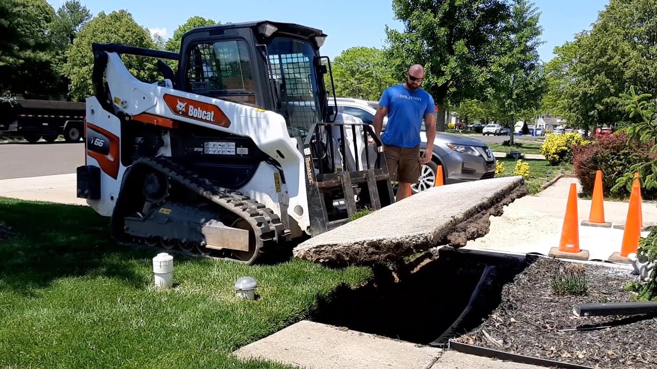 Concrete Removal with Bobcat T66