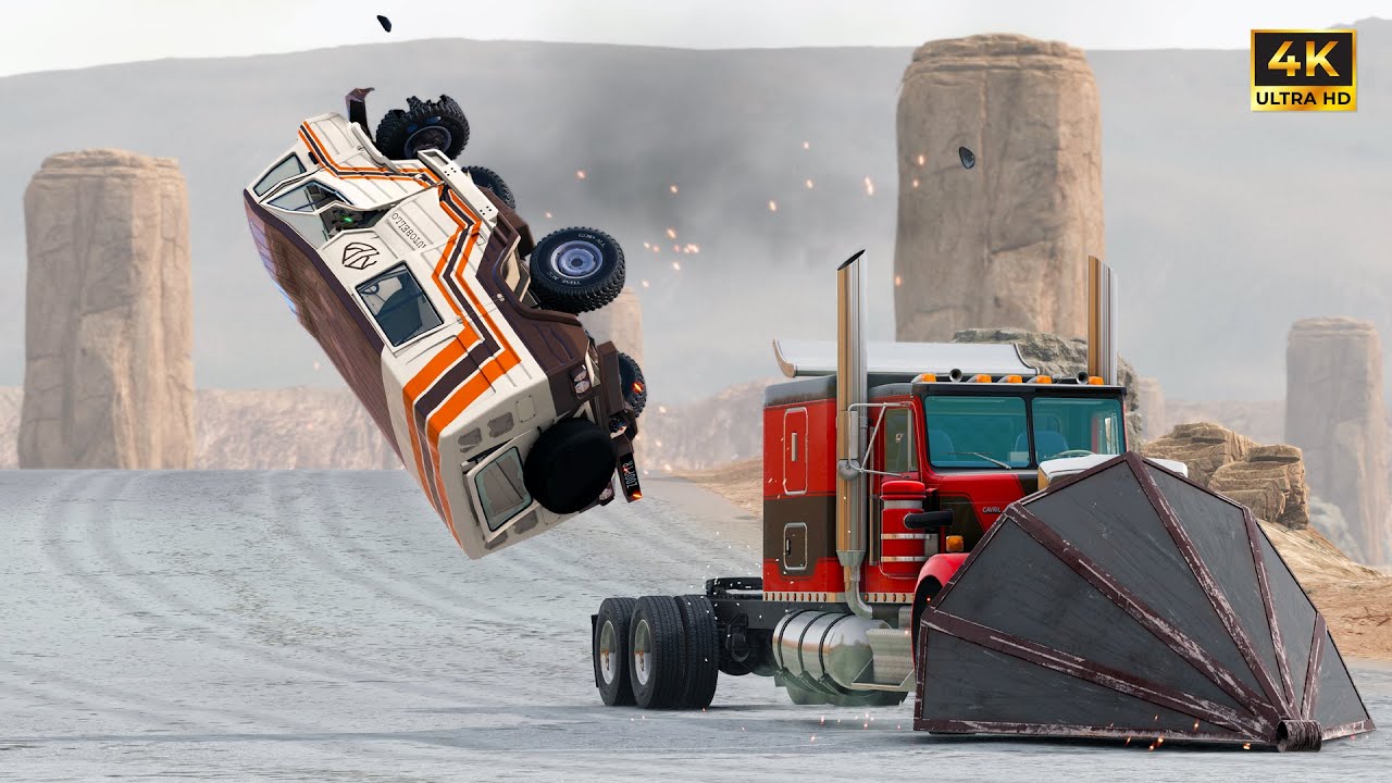 Road Rage | Cars vs Destroyer Truck | BeamNG.drive | 4K