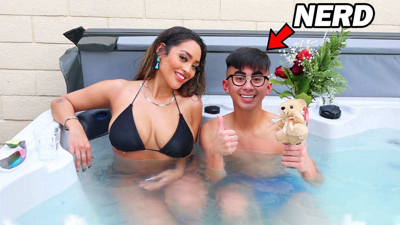I Put Nerd on a HOT TUB DATE with a 5-Star Model! (AGE-RESTRICTED)