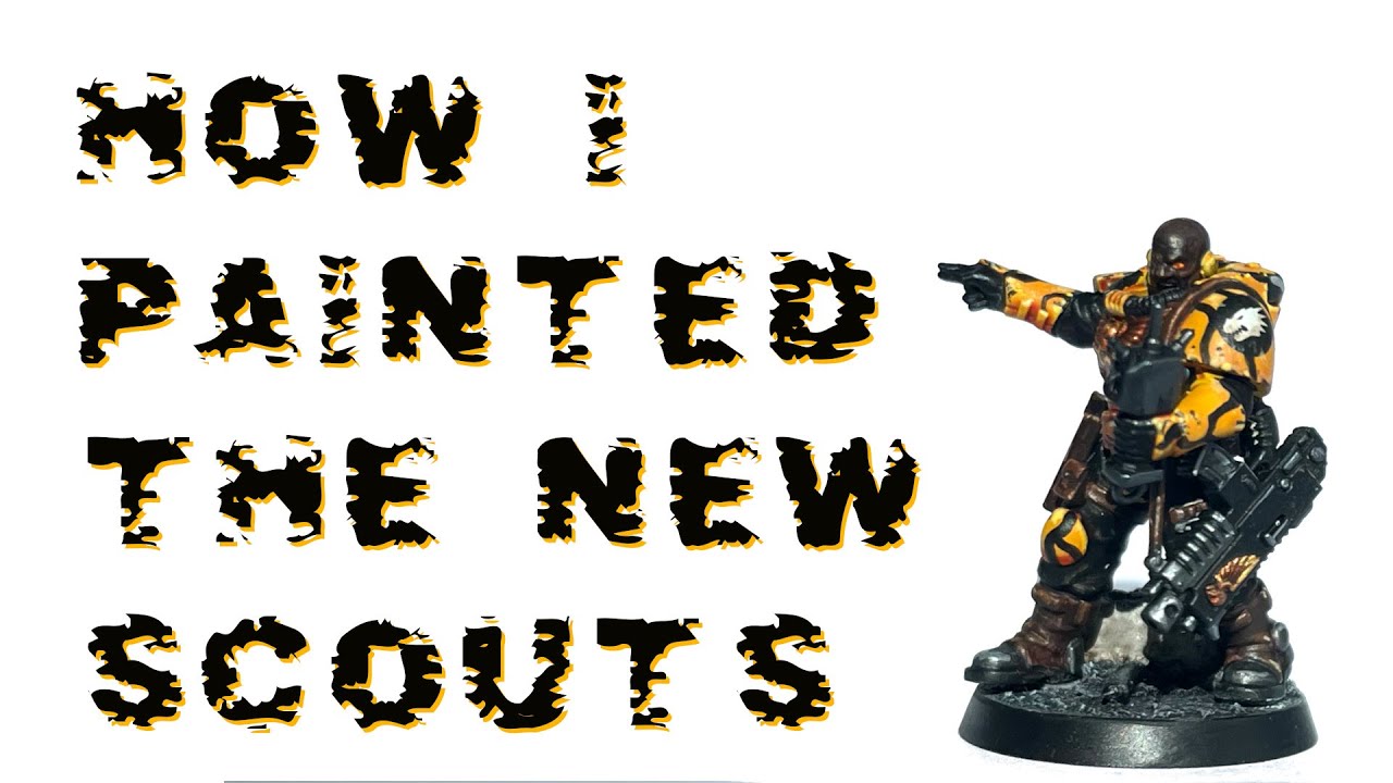 How I paint the new Space Marine Scouts - Badab Salamanders!