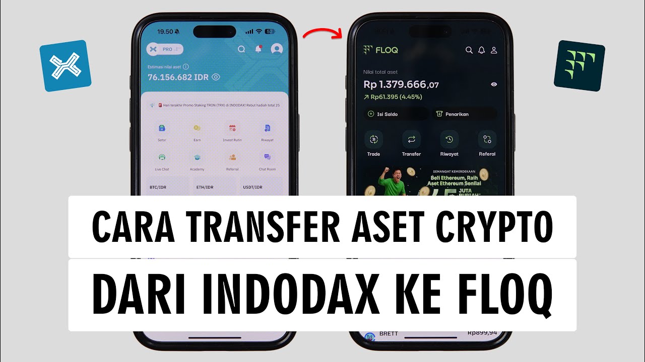 How to Send Crypto Coins from the Indodax App to Floq