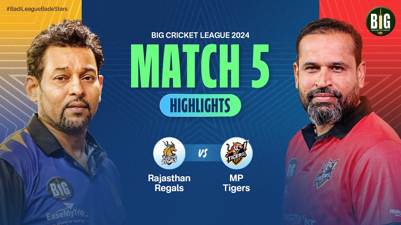 BCL 2024 - Match 5 | Rajasthan Regals vs MP Tigers Highlights | #BigCricketLeague