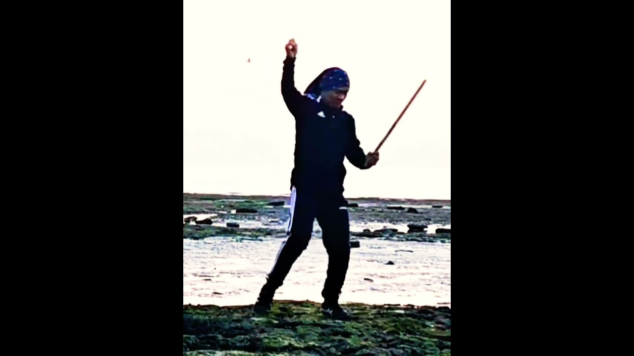 arnis tirada working on double sticks warm up drill