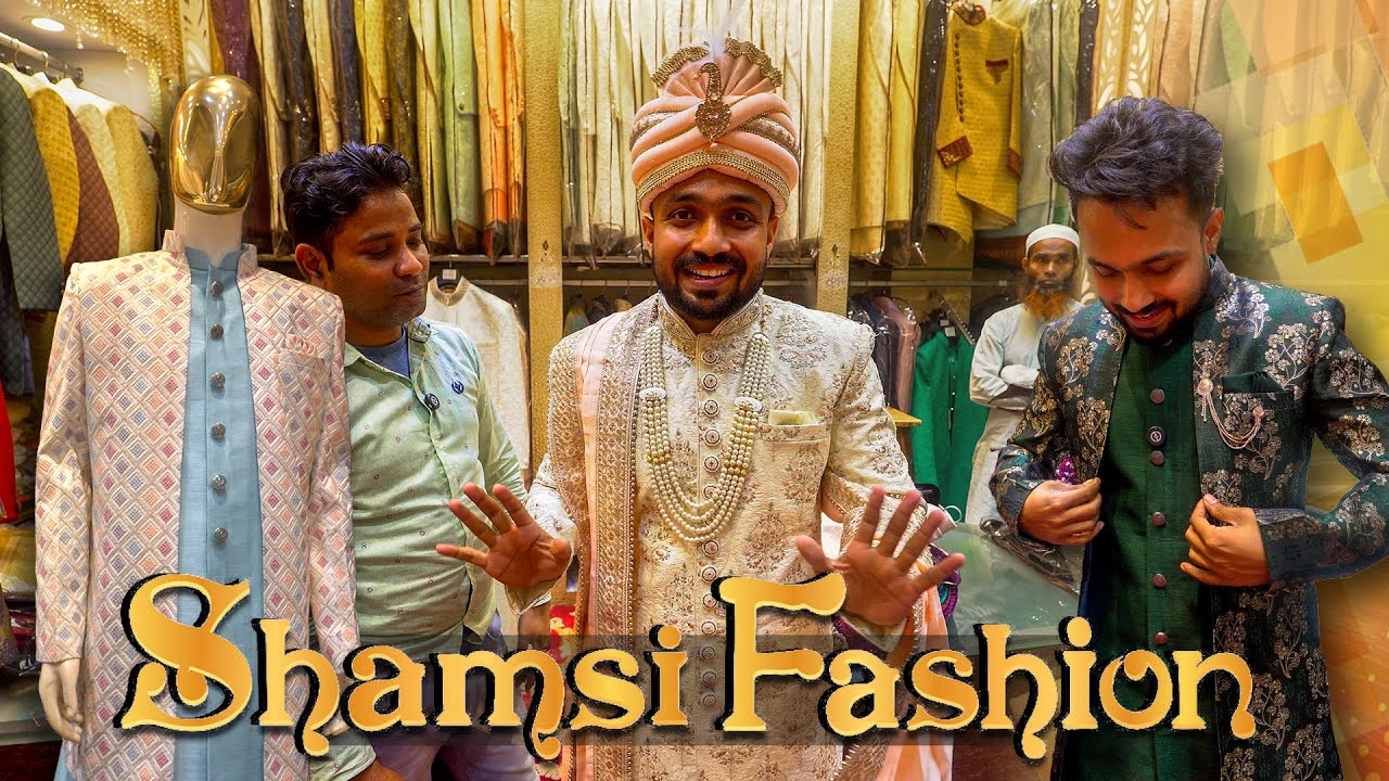 Best Sherwani Store in Kolkata Barabazar | Shamsi Fashion | Punjabi Jawahar Coat Kurta for Wedding