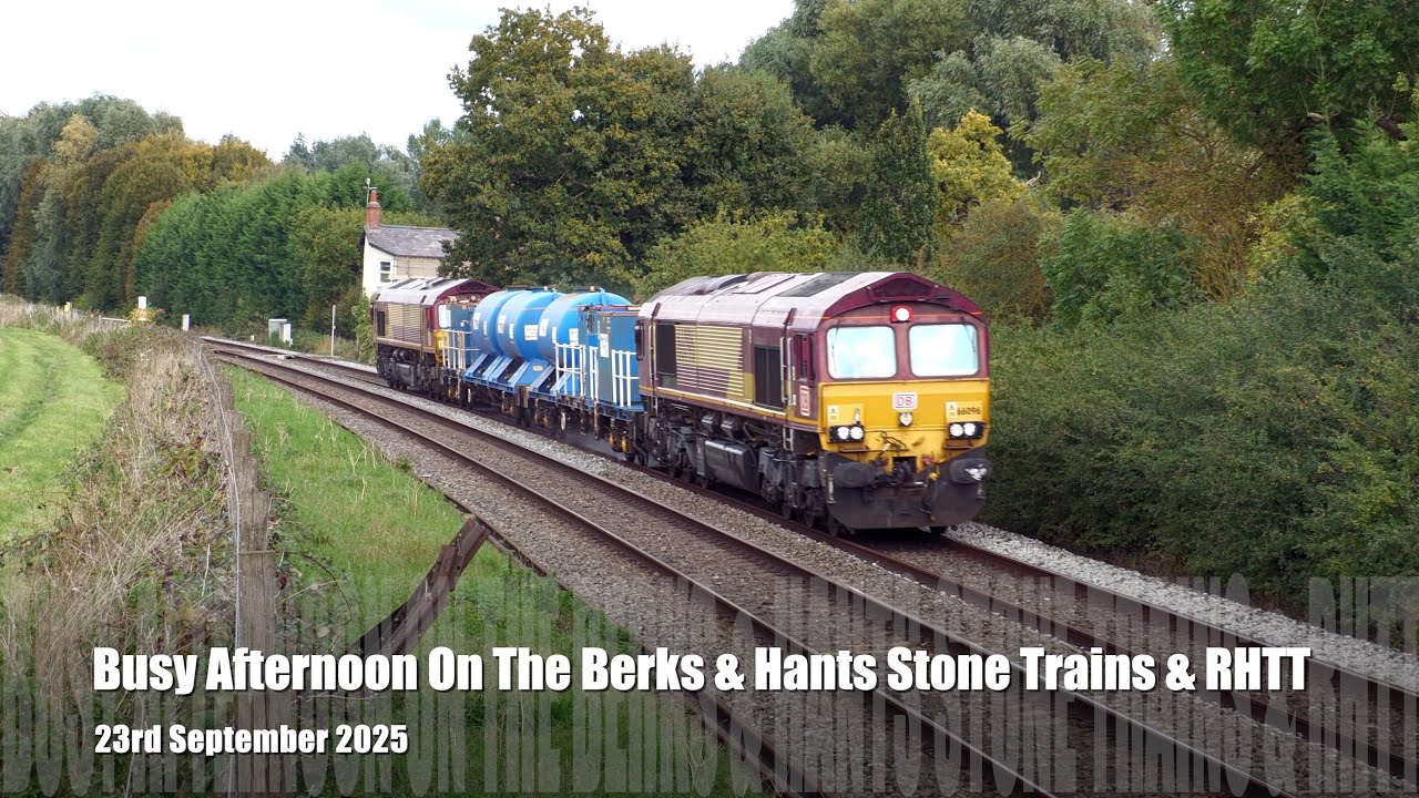 Busy Afternoon On The Berks & Hants Stone Trains & RHTT 23.09.25 - 4K