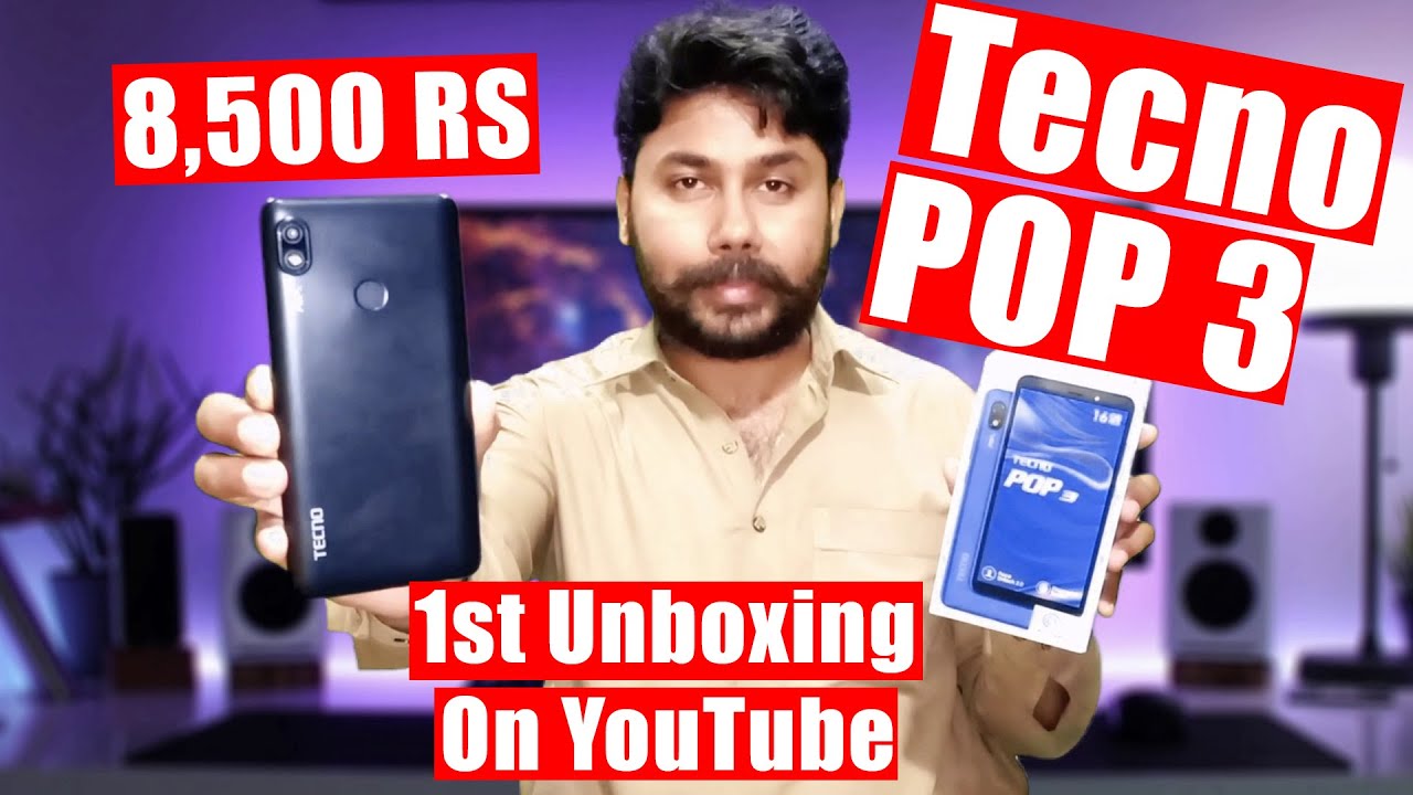 tecno pop 3 unboxing & review | 1GB+16GB | Pakistan