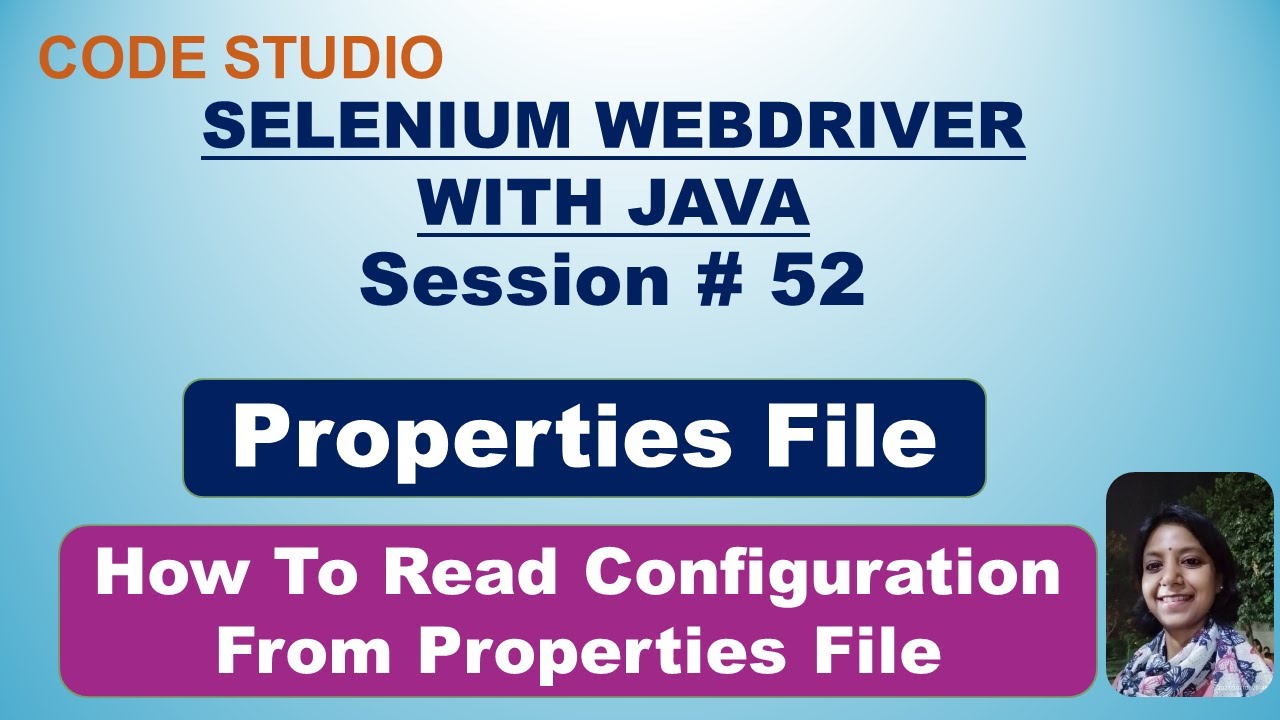 Selenium Webdriver With Java  in Hindi #52-How To Read Data From Properties File | With Practical