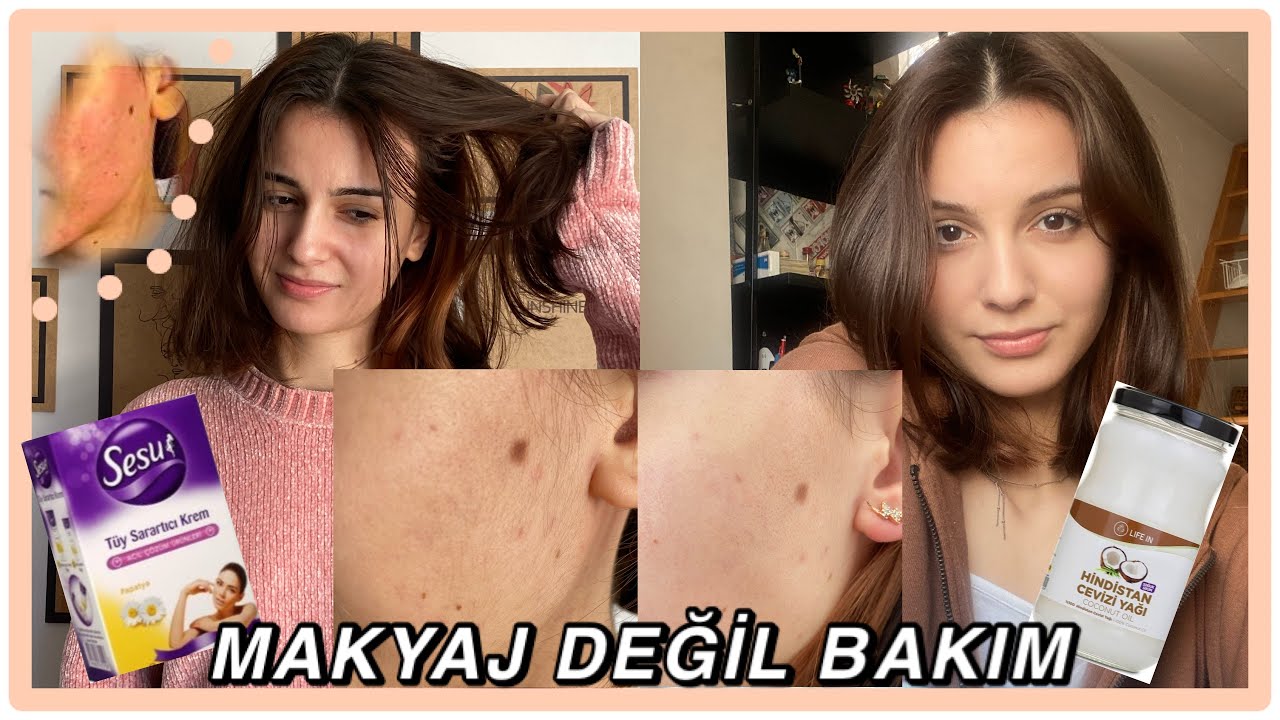 BAKIM🤍İLK KEZ TÜY SARARTICI KULLANDIM!Yüzüm yandı🥺Hindistan cevizi yağı maske🥥TECRÜBELERİM SONDA