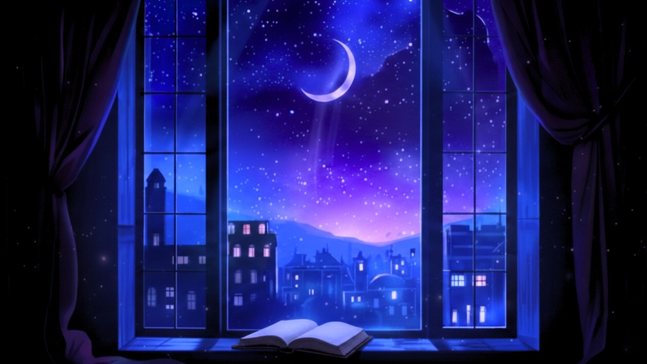 Japanese Ambient - 蒼い夜の読書と深い眠り - Midnight Serenity for Sleep