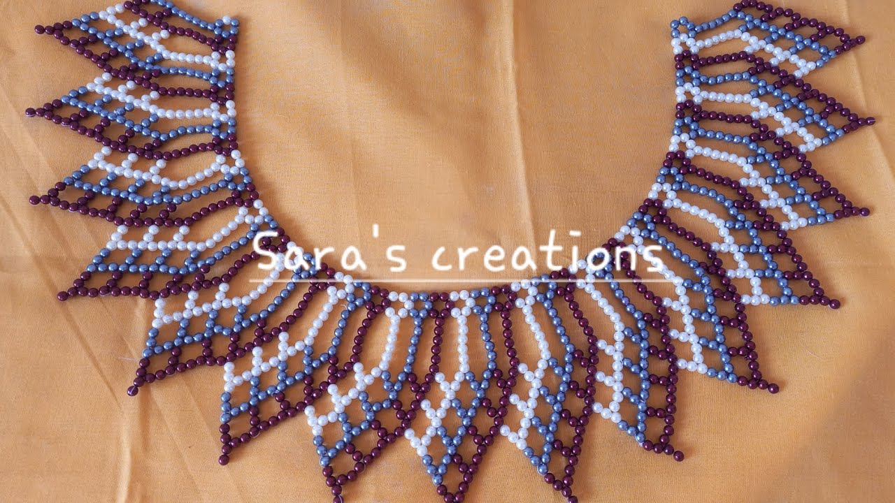 Necklace pattern Mahirap- Easy Tutorial  made  by Sara's  Creations