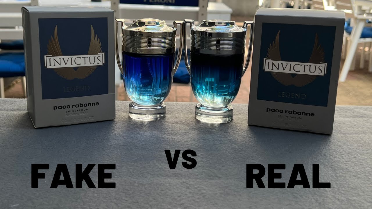 Fake vs Real Paco Rabanne Invictus Legend Perfume