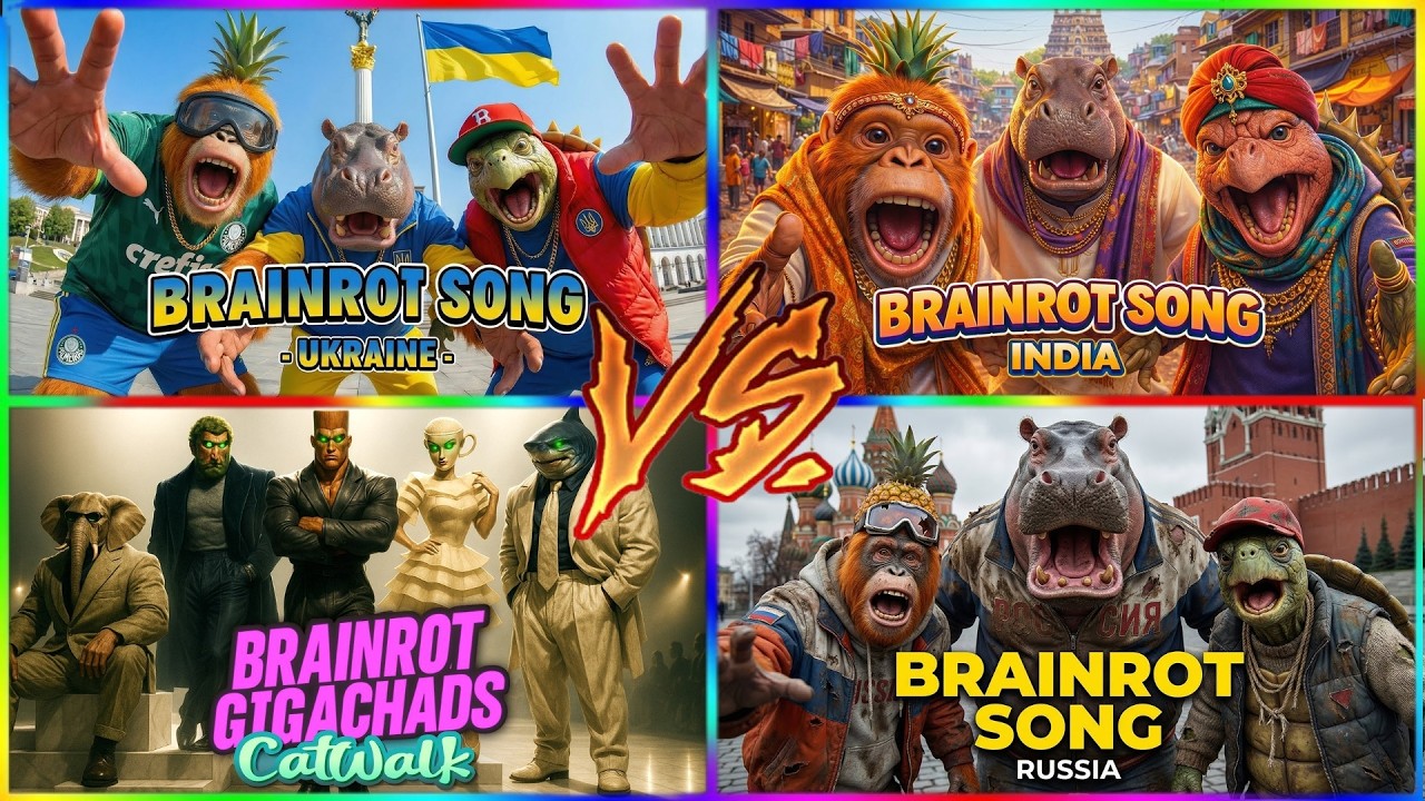 🔥 BRAINROT SONG WORLD BATTLE 🔥Italy 🇮🇹 🆚 India 🇮🇳Germany 🇩🇪 🆚 USA 🇺🇸