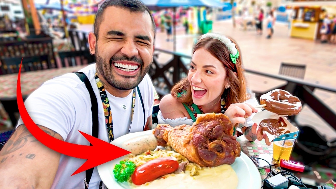 PROVANDO AS COMIDAS DO SUL DO PAÍS - FUI NO OKTOBERFEST!