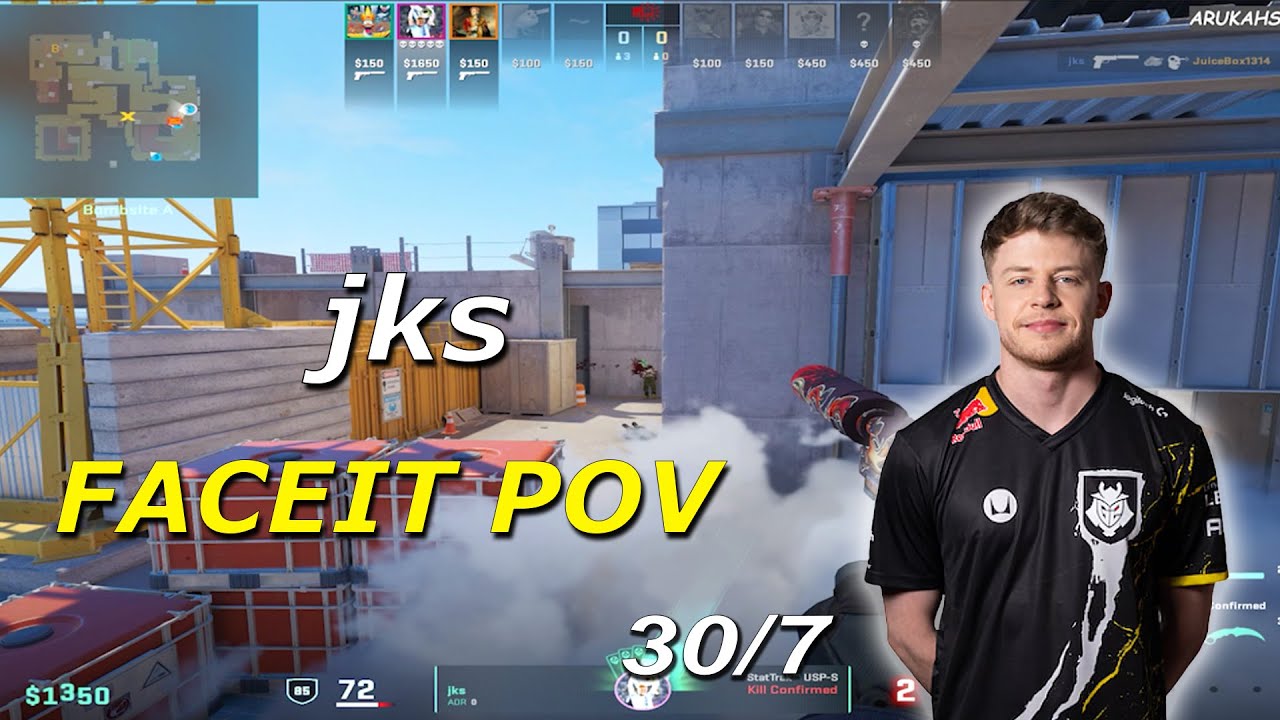 jks Vertigo POV - FACEIT Ranked (30-7) - 4.29 K/D Ratio🔥 | CS 2 jks POV!!