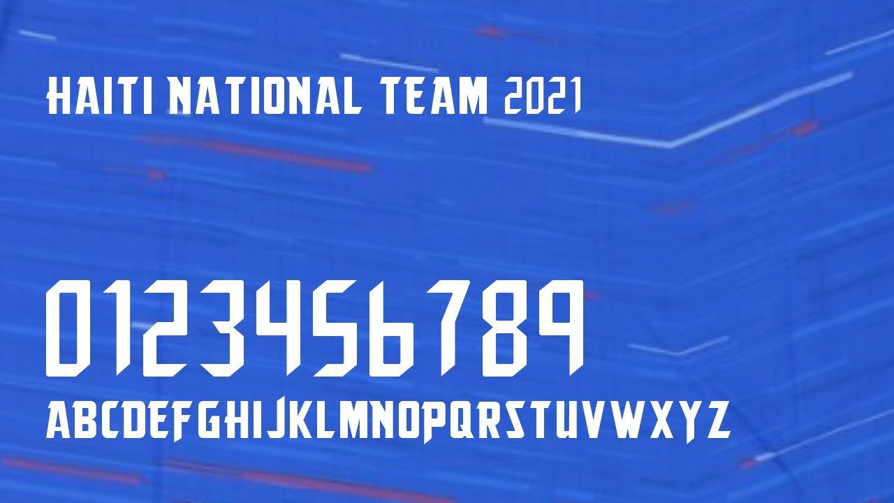 Font Haiti National Team 2021 - FREE DOWNLOAD