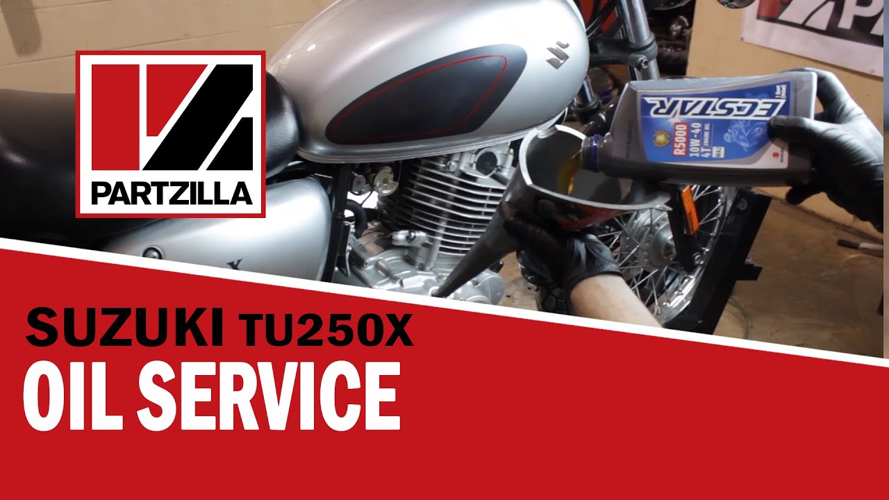 How to Change the Oil on a Suzuki TU250X Motorcycle | Partzilla.com