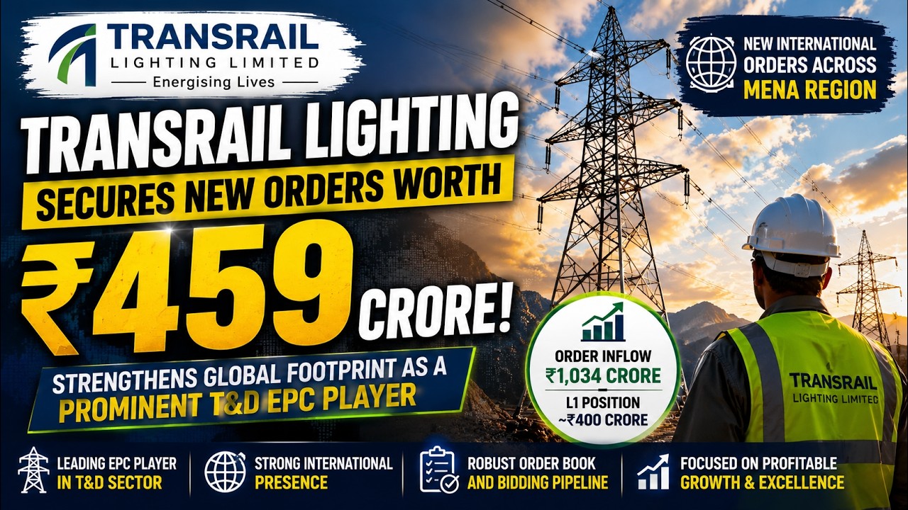 Transrail Lighting Strengthens Global Presence with ₹459 Crore International Orders